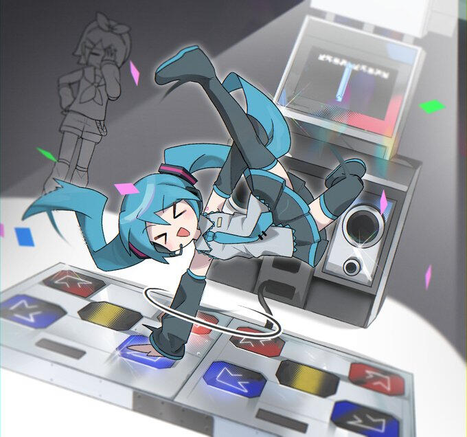 miku on pump it up